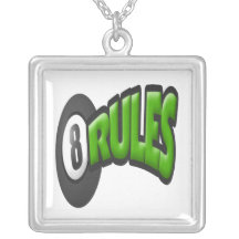 8 Ball Rules Custom Necklace