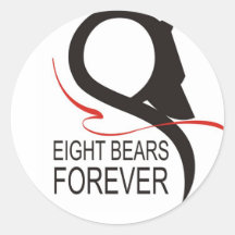 8 Bears Forever Stickers