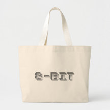 8-bit - Gamer, Gaming, Video Games, Games, Retro Canvas Bags