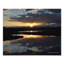 8X10 Sunset Reflections Photo Art