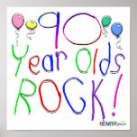90 Year Olds Rock ! Poster