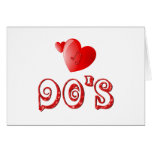 90's Hearts Card