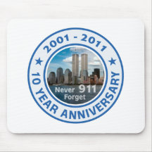 911 10 Year Anniversary Mouse Pad
