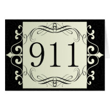 911 Area Code Greeting Card