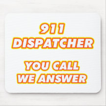 911 dispatcher-1 mouse pad