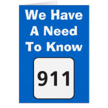 911 greeting card