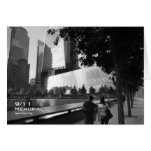 911 Memorial NYC Blank Card BW1