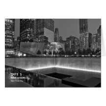 911 Memorial NYC Blank Card BW2
