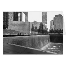 911 Memorial NYC Blank Card BW4