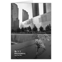 911 Memorial NYC Blank Card BW5