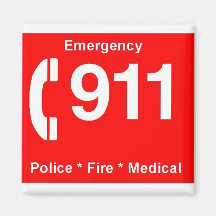 911 REFRIGERATOR MAGNETS