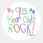 95 Year Olds Rock ! Round Stickers