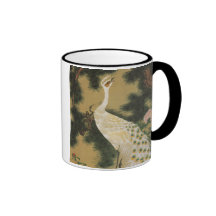9. 老松孔雀図, 若冲 Old Pine-tree and Peacock, Jakuchu Coffee Mug