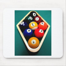 9 BALL  BALLS BILLIARDS POOL ART MOUSEPADS