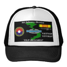 9th Infantry Division"OLD RELIABLE" Ball Caps Trucker Hats