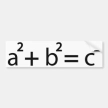 a + b = c bumper sticker