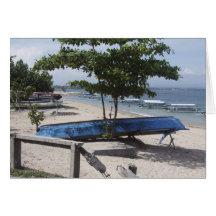 A Bali Fishing Boat Greeting Cards
