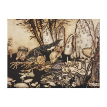 A band of workmen, who were sawing down canvas print