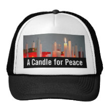 A Candle for Peace Trucker Hat