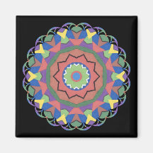 A Colourful Kaleidoscope Magnet