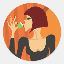 a cup of coffee sticker