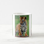 A cute baby tiger mugs