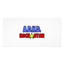 A.D.H.D. Rock Star Customised Photo Card