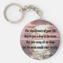 A drop in the ocean keychains