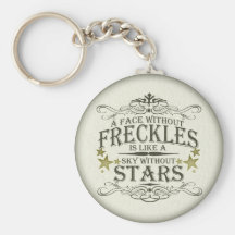 A Face Without Freckles Key Chain