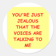 a funny joke for you round sticker