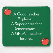 A Good teacher Explains Mousepad