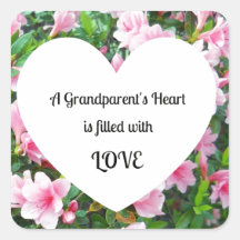 A Grandparent's Heart is Filled With Love Sticker