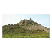 A Hill with Rocks. Photo Card Template