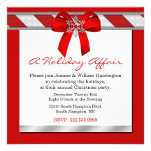 A Holiday Affair Christmas Party Invitation