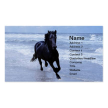 A horse wild and free business card templates