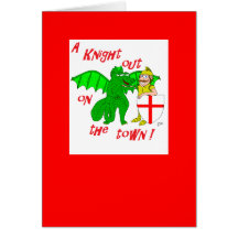 A Knight out on the town Greeting Card