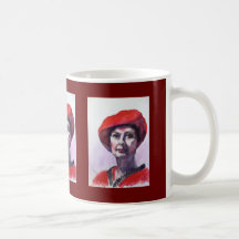 A LADY IN RED MUG