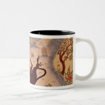 A Lion Attacking and Killing a Bull mugs