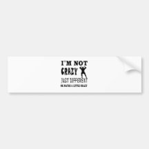 A Little Crazy for Body Building Bumper Stickers