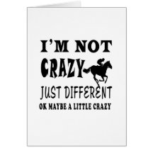 A Little Crazy for Horse Racing Cards
