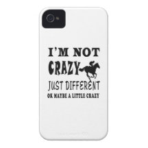 A Little Crazy for Horse Racing iPhone 4 Case-Mate Case