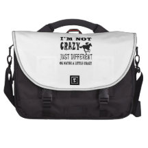 A Little Crazy for Horse Racing Laptop Bag