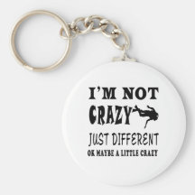 A Little Crazy for Scuba Diving Key Chains