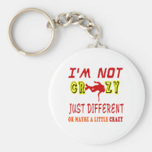 A Little Crazy for Scuba Diving Keychain