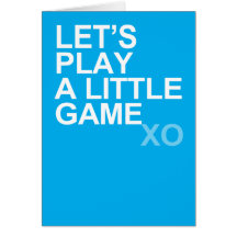 A Little Game (xo) Card