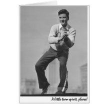 "A little team spirit, please!" Greeting Card
