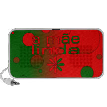 A Mãe Linda Portugal Flag Colours Pop Art Travel Speaker