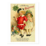 A Merry Christmas Children Card Postcards