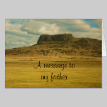 A MESSAGE TO MY FATHER card cards