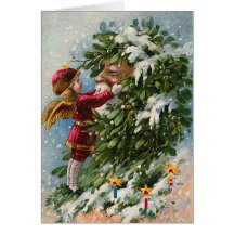 "A Mistletoe Kiss for Santa" Cards